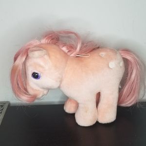 Hasbro Softies 1980s My Little Pony Cotton Candy Pink Stuffed Plush
